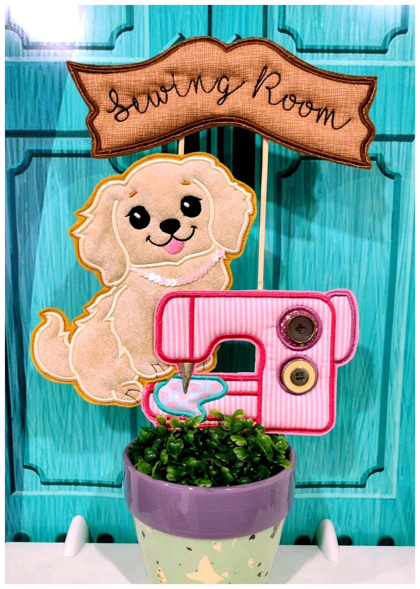 Sewing Room Dog - ITH Project - Machine Embroidery Design
