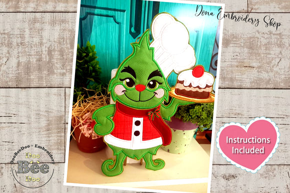 Cheff Grinch - ITH Project - Machine Embroidery Design