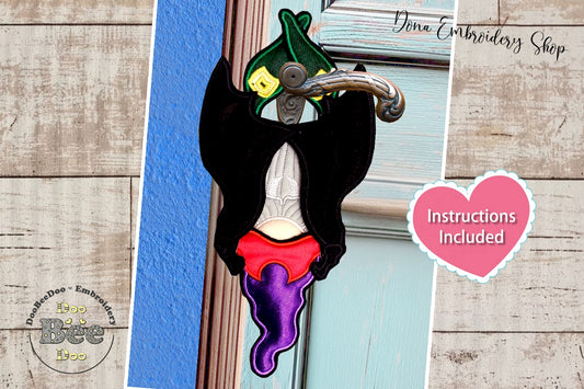 Vampire Gnome Door Hanger - ITH Project - Machine Embroidery Design