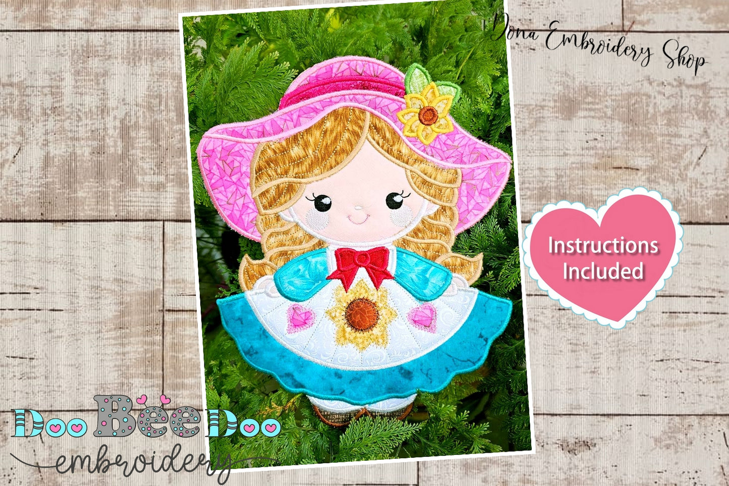 Sunbonnet Doll - ITH Project - Machine Embroidery Design