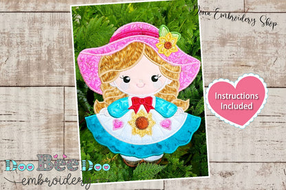 Sunbonnet Doll - ITH Project - Machine Embroidery Design