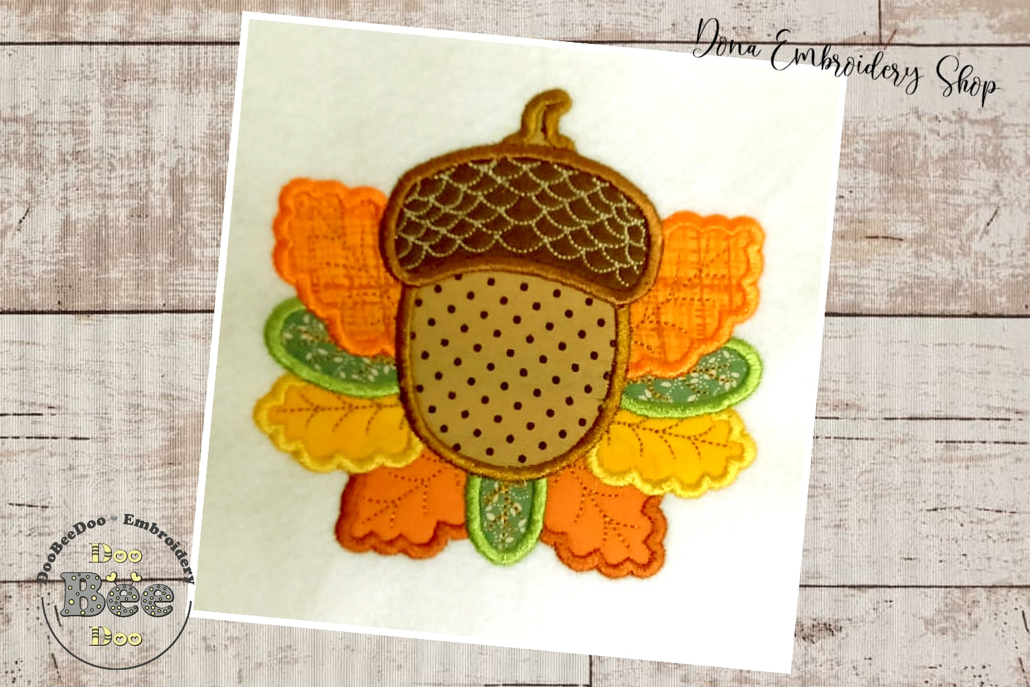 Machine Applique Fall Fall Nut - Applique – DooBeeDoo Machine Embroidery Designs