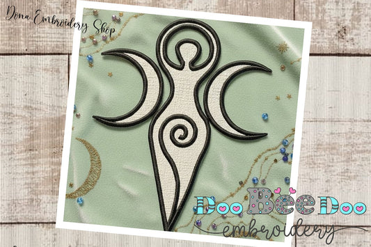 The Triple Goddess - Applique - Machine Embroidery Design