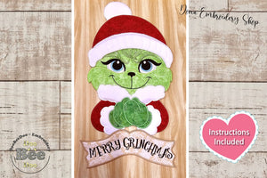 Merry Grinchmas - ITH Project - Machine Embroidery Design