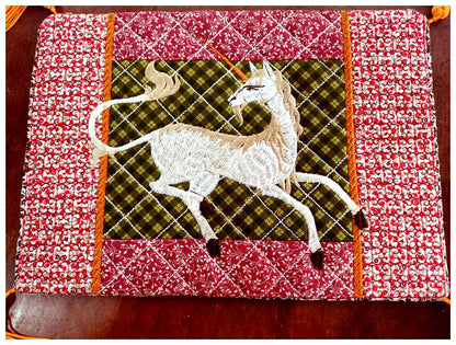 Medieval Unicorn Mug Rug - ITH Project - Machine Embroidery Design