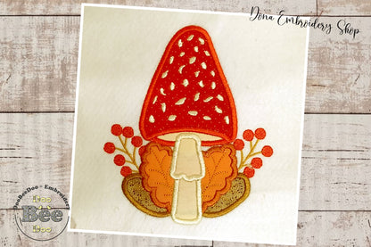 Fall Mushroom  - Applique