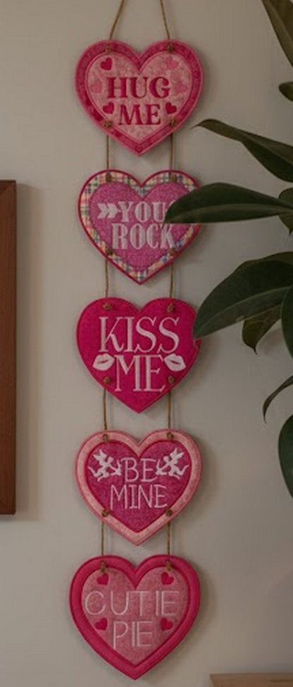 Hearts Ornament - ITH Project - Machine Embroidery Design