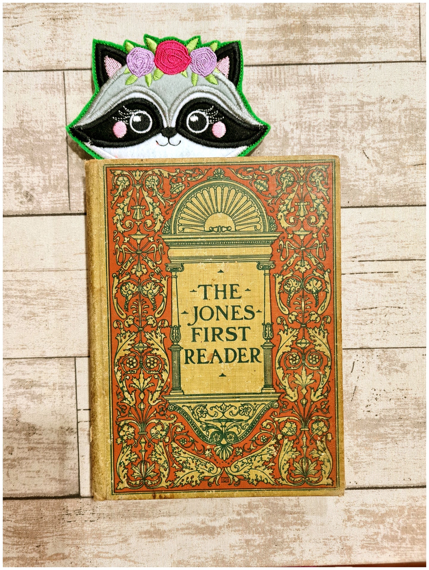 Racoon Girl Bookmarker - ITH Project - Machine Embroidery Design