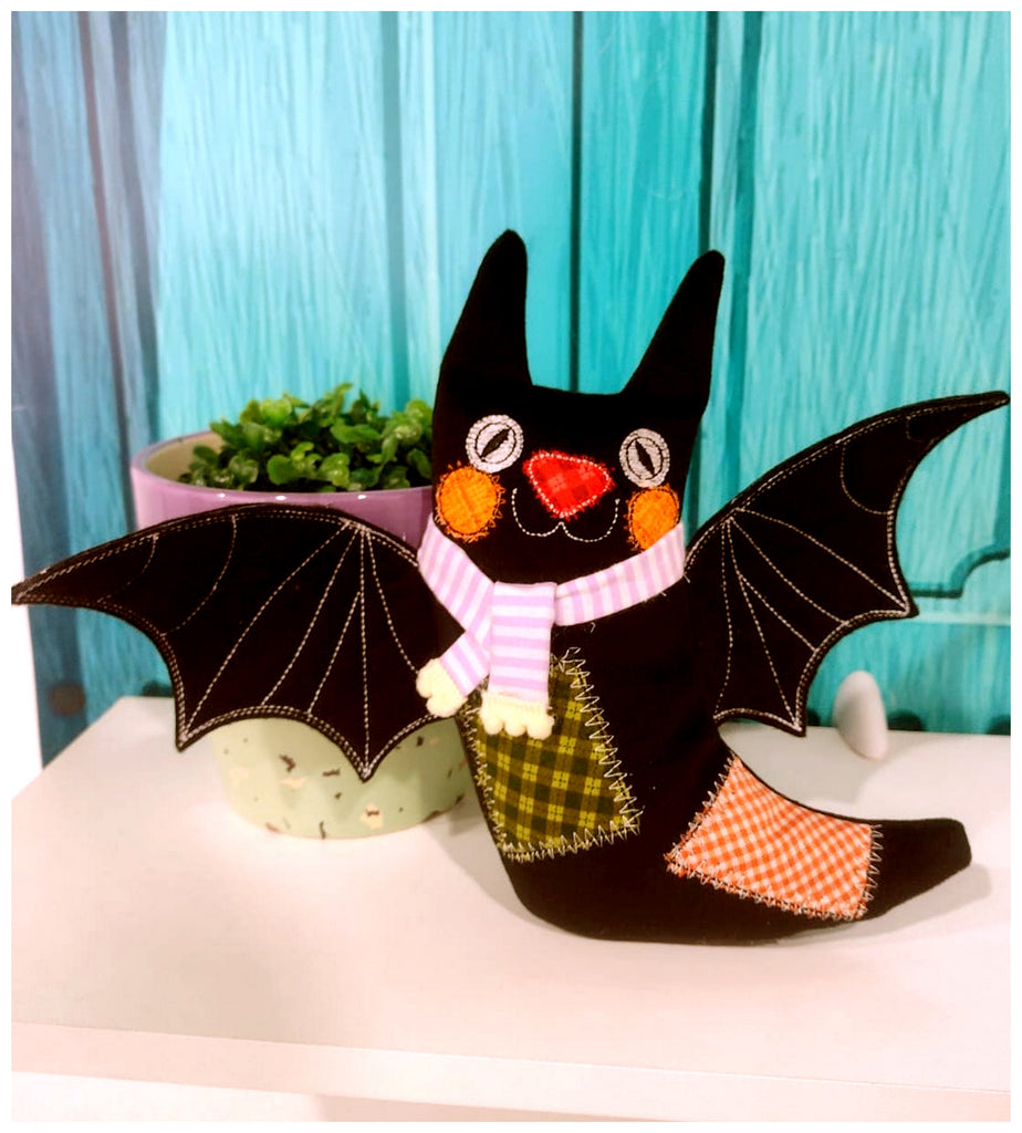 Bat and Cat Stuffies - ITH Project - Machine Embroidery Design