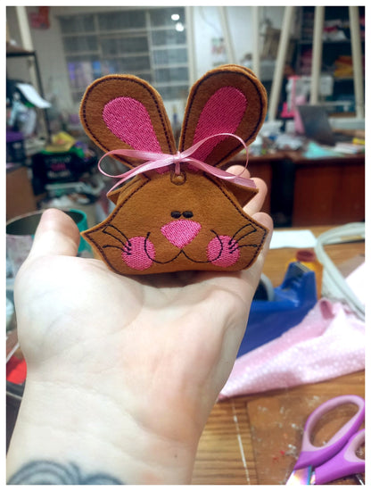 Cute Bunny Candy Bag - ITH Project - Machine Embroidery Design