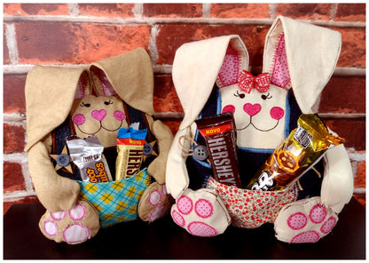 Cute Bunny with Pocket - ITH Project - Machine Embroidery Design