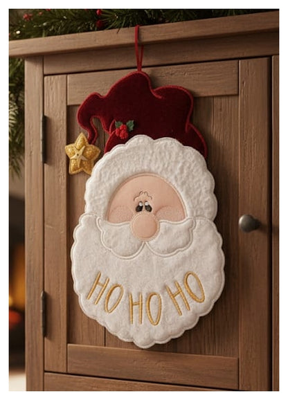HO HO HO Ornament - ITH Project - Machine Embroidery Design