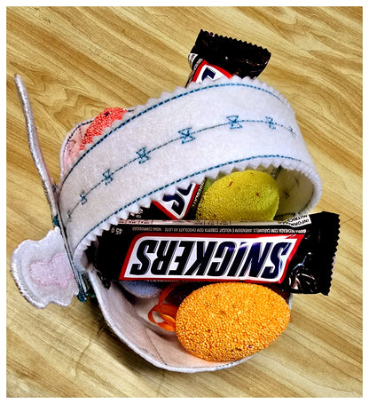 Cute Easter Basket  - ITH Project - Machine Embroidery Design