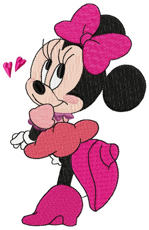 Cute Young Mouse Girl - Fill Stitch Embroidery