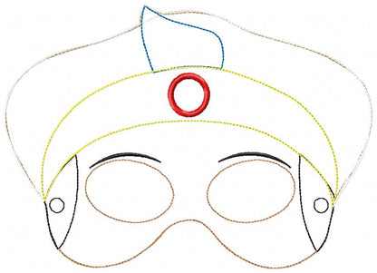 Prince Aladdin Mask - ITH Project - Machine Embroidery Design