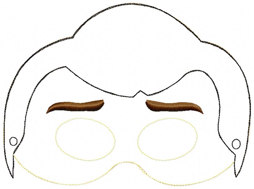 Princess Cinderella and Prince Mask - Set of 2 Designs - ITH Project - Machine Embroidery Design