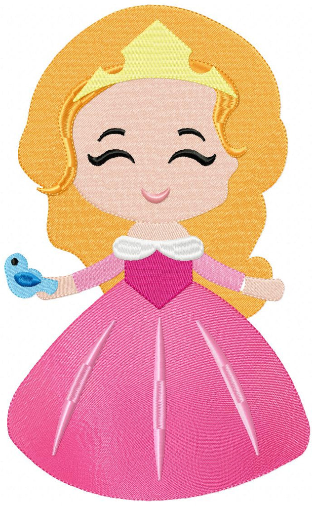 Princess Aurora Cute - Fill Stitch Embroidery