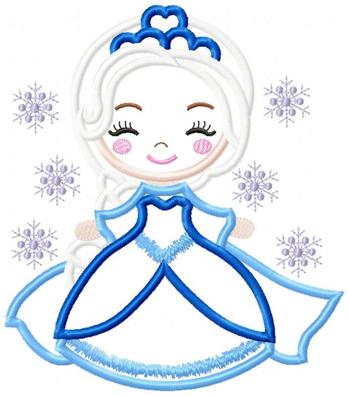 Frozen Characters Cute - Applique - Set of 5 designs