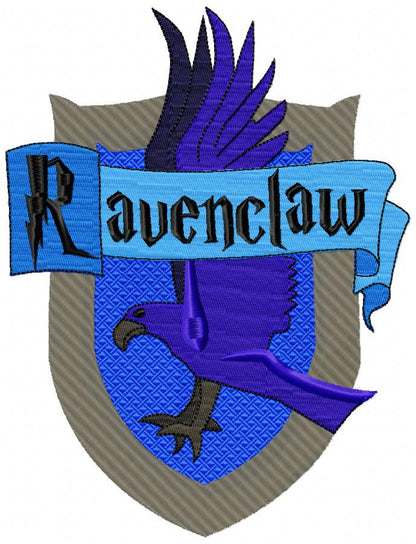 School of Magic Ravenclaw - Fill Stitch - Machine Embroidery Design