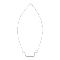 Cute Rocket Ornament - ITH Project - Machine Embroidery Design