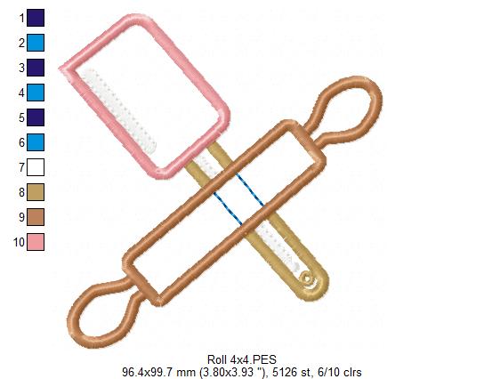 Baking Essentials - Appliqué - Machine Embroidery Design