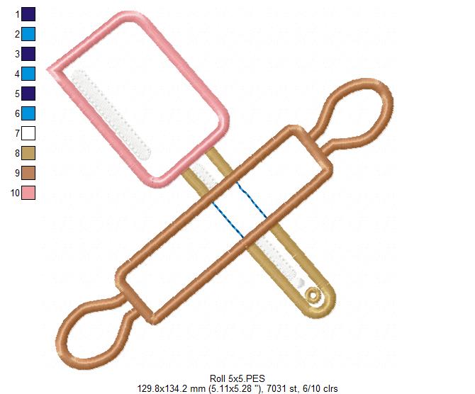 Baking Essentials - Appliqué - Machine Embroidery Design