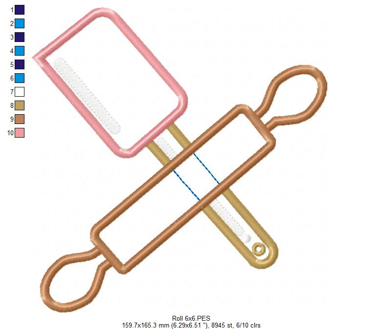 Baking Essentials - Appliqué - Machine Embroidery Design