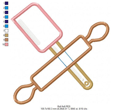 Baking Essentials - Appliqué - Machine Embroidery Design