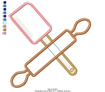 Baking Essentials - Appliqué - Machine Embroidery Design