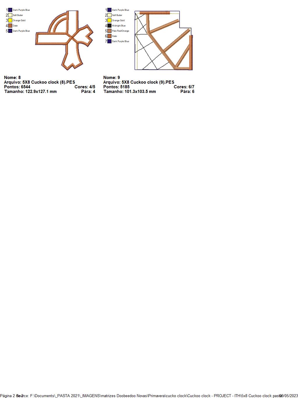 Cuckoo Clock - ITH Project - Machine Embroidery Design