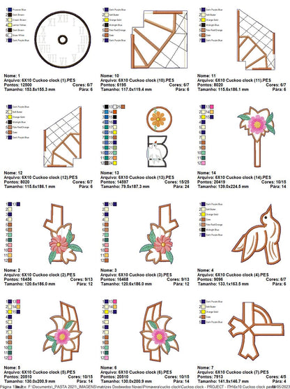 Cuckoo Clock - ITH Project - Machine Embroidery Design