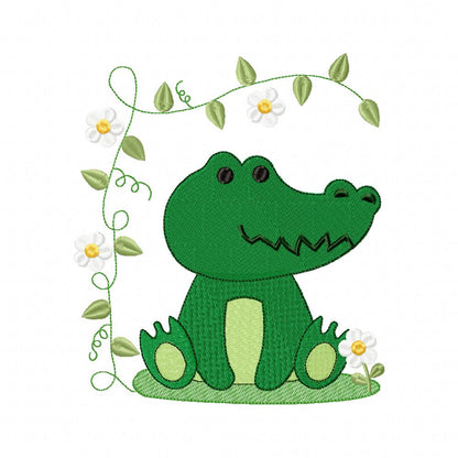 Safari Alligator Boy - Fill Stitch
