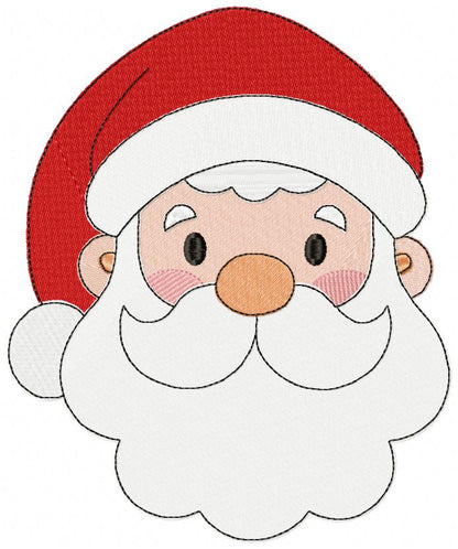 Jolly Santa Claus 🎅 – Fill Stitch - Machine Embroidery Design