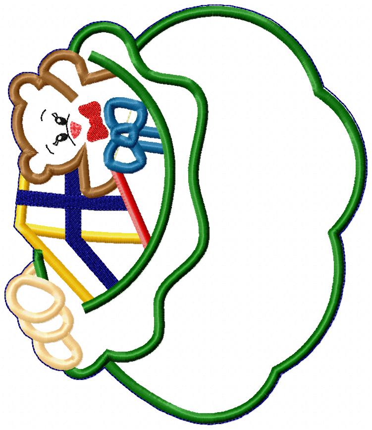 Santa claus with Gifts - ITH Project - Machine Embroidery Design