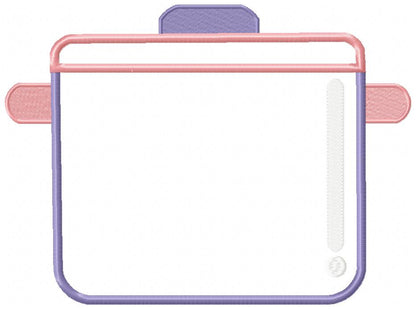 Cozy Sauce Pan - Appliqué - Machine Embroidery Design