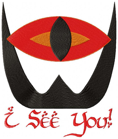 Sauron's Eye - Fill Stitch - Machine Embroidery Design