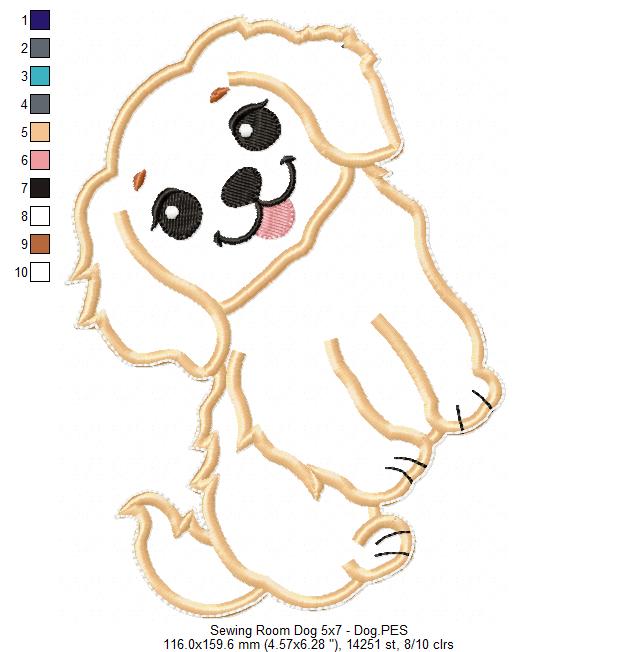 Sewing Room Dog - ITH Project - Machine Embroidery Design