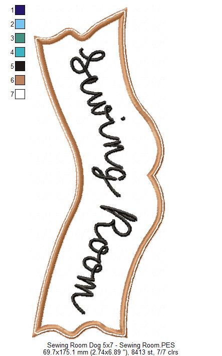 Sewing Room Dog - ITH Project - Machine Embroidery Design