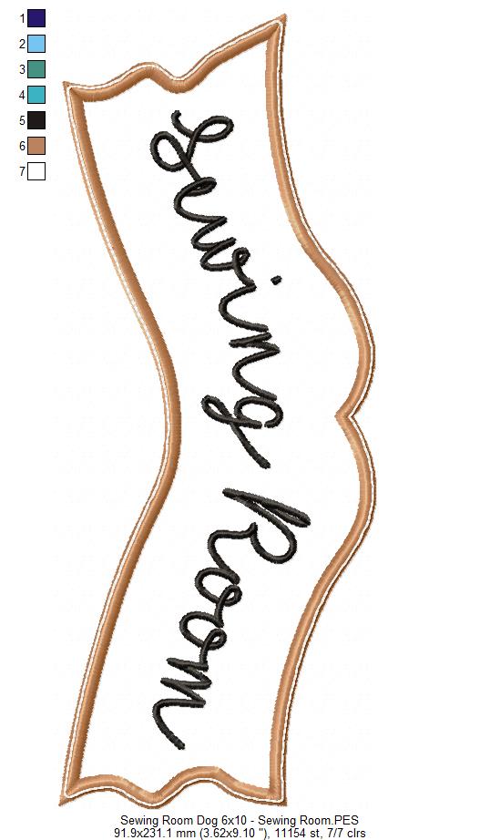 Sewing Room Dog - ITH Project - Machine Embroidery Design