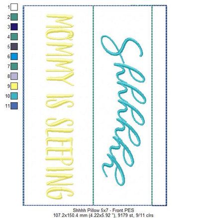 Mother´s Day Pillow - ITH Project - Machine Embroidery Design