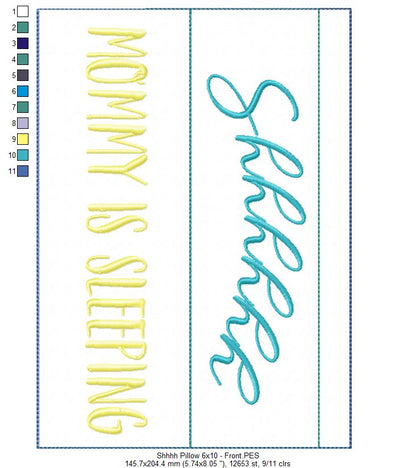 Mother´s Day Pillow - ITH Project - Machine Embroidery Design