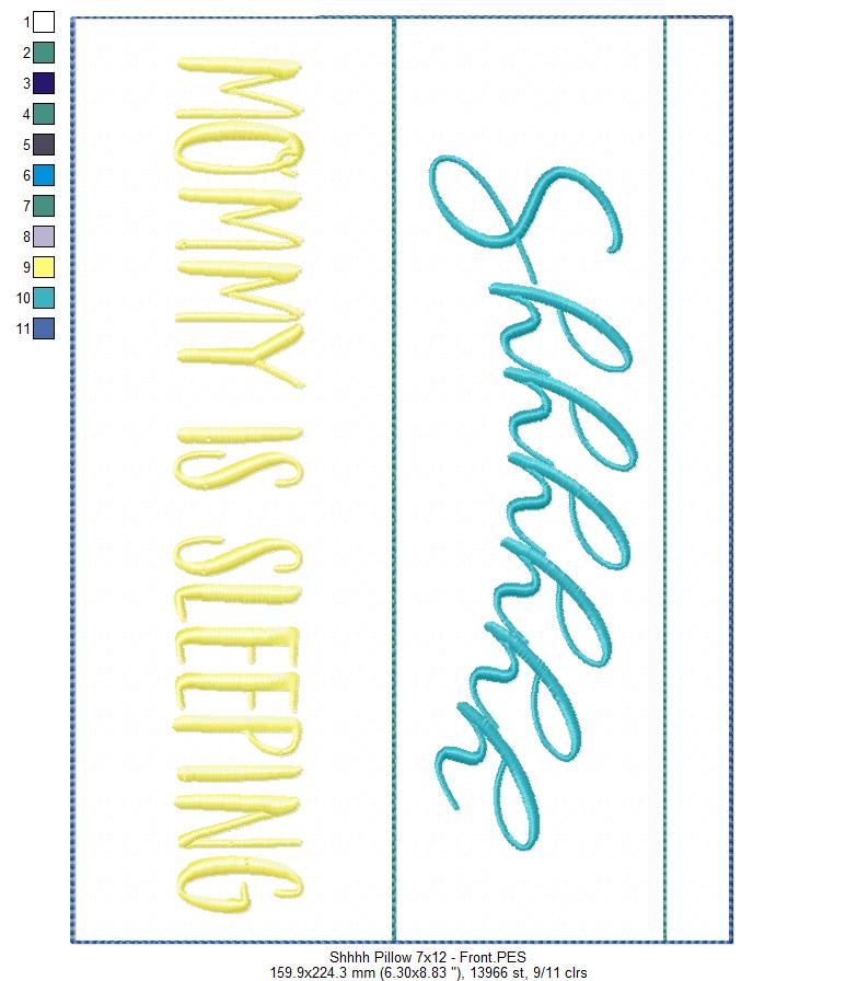 Mother´s Day Pillow - ITH Project - Machine Embroidery Design