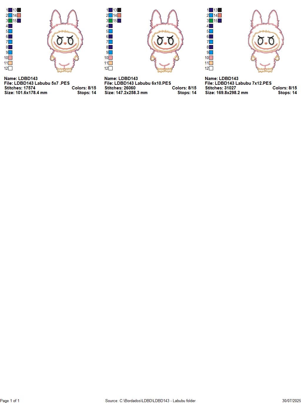 Little Cute Monster – ITH Project – Machine Embroidery Design