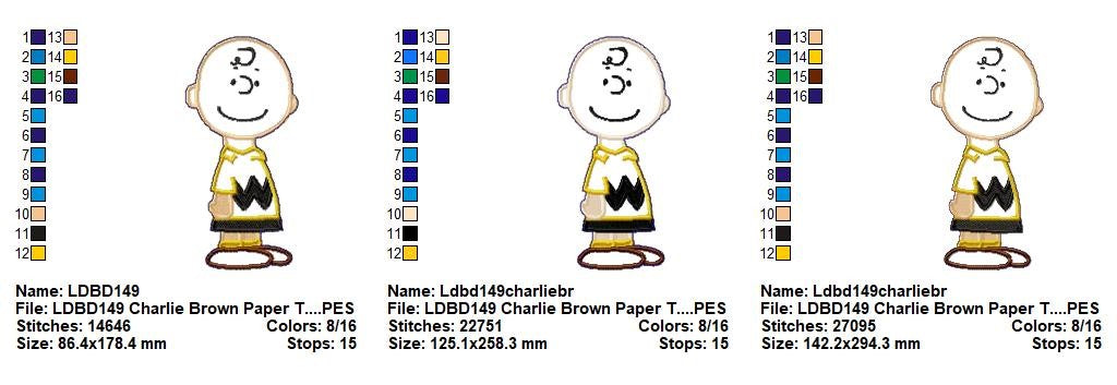 Charlie Brown Paper Towel Holder – ITH Project – Machine Embroidery Design