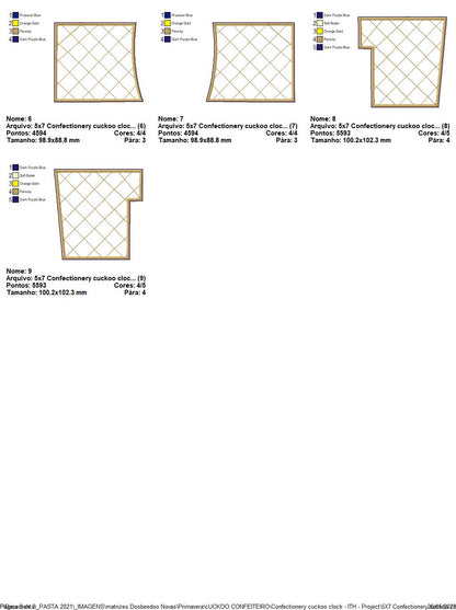 Bakery Cuckoo Clock - ITH Project - Machine Embroidery Design