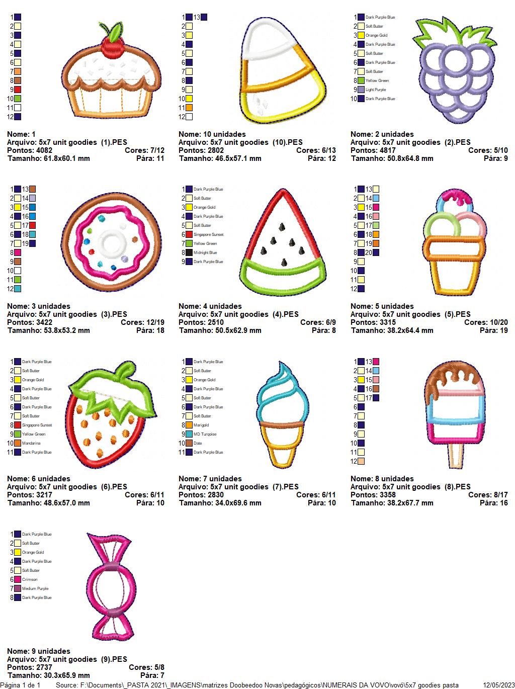Numerical Granny - ITH Project - Machine Embroidery Design