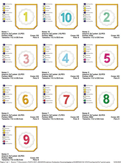 Numerical Granny - ITH Project - Machine Embroidery Design
