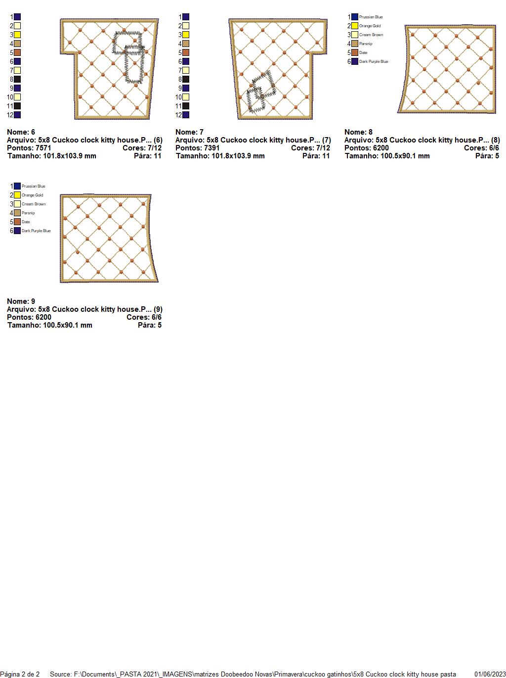 Kitty House Cuckoo Clock - ITH Project - Machine Embroidery Design
