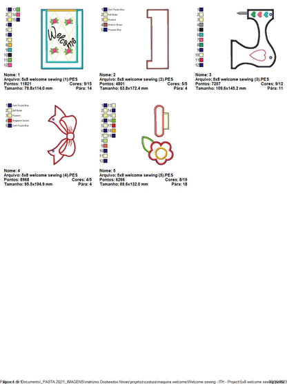Welcome Sewing - ITH Project - Machine Embroidery Design