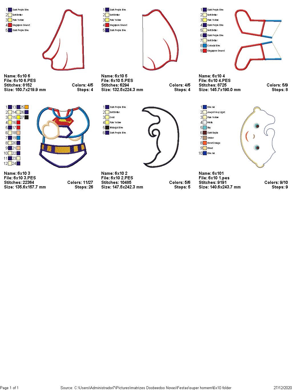 Superman Ornament - ITH Project - Machine Embroidery Design